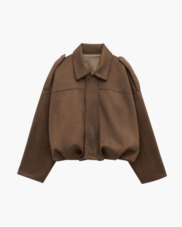 Constance Bomberjacke aus Wildlederimitat