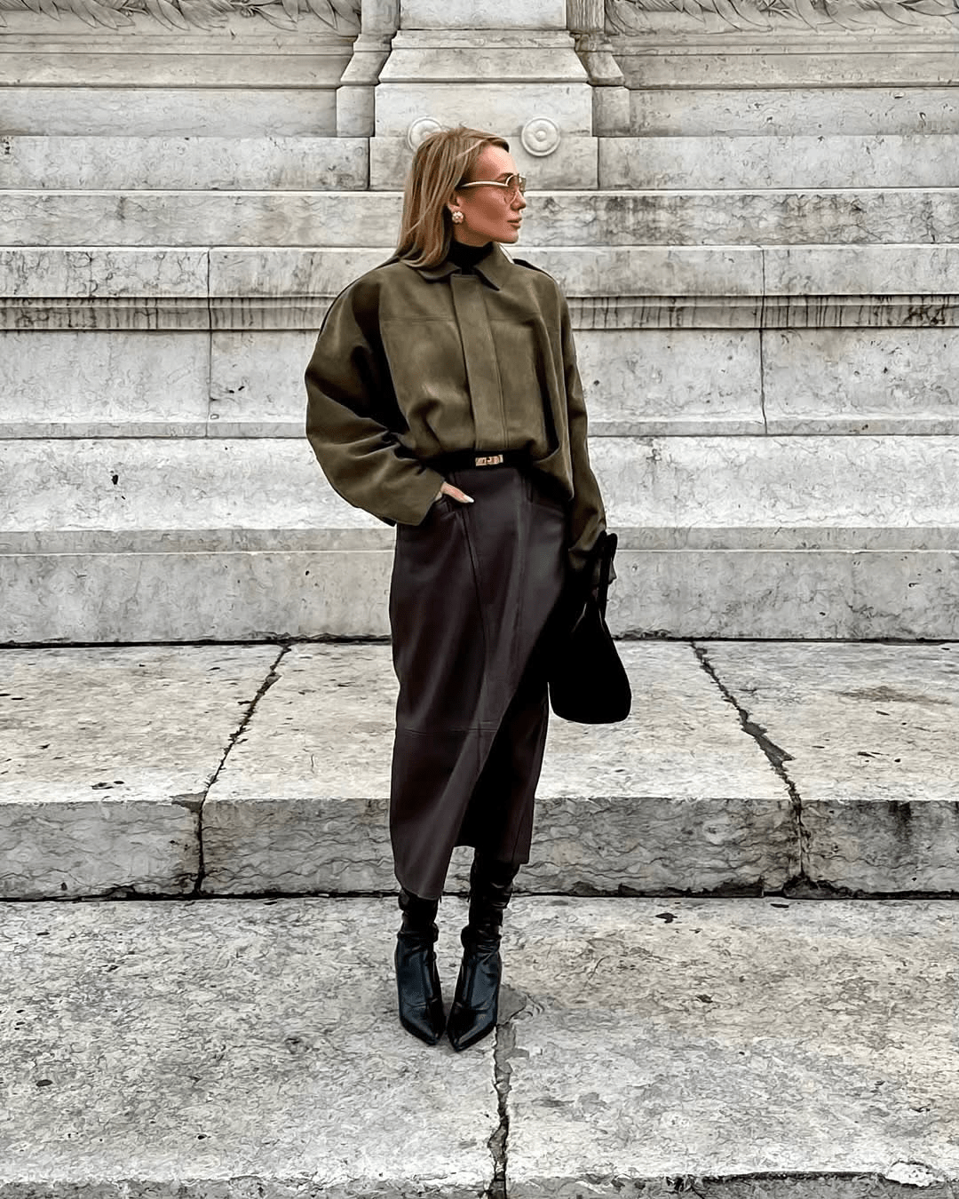 Constance Bomberjacke aus Wildlederimitat
