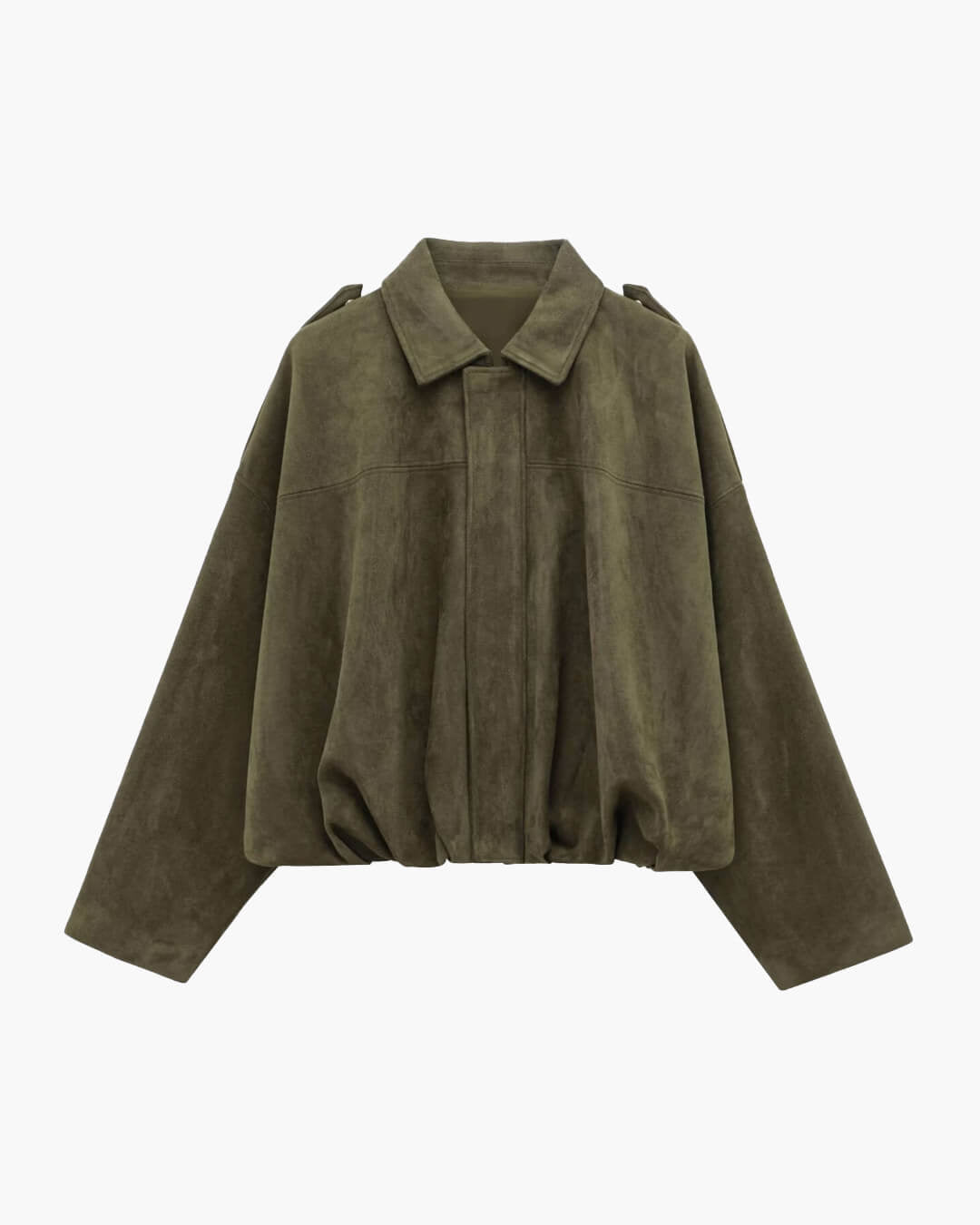 Constance Bomberjacke aus Wildlederimitat