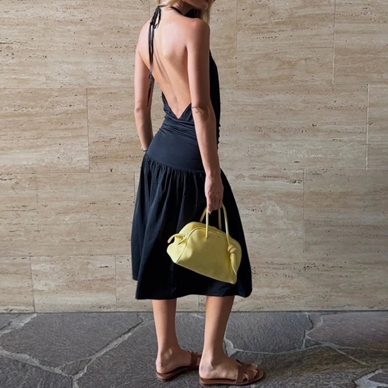 Coralie Neckholder-Midikleid mit Cut-outs