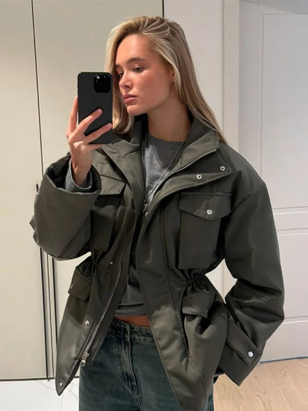 Cressida Utility-Jacke mit elastischem Bund