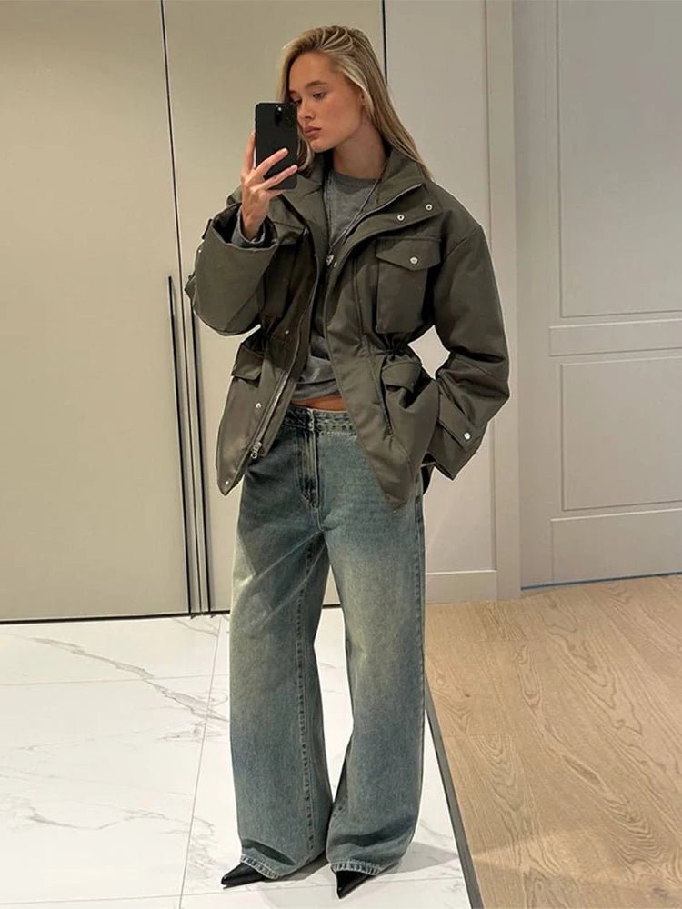 Cressida Utility-Jacke mit elastischem Bund