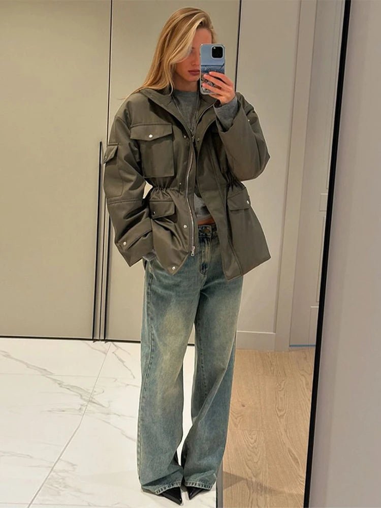 Cressida Utility-Jacke mit elastischem Bund