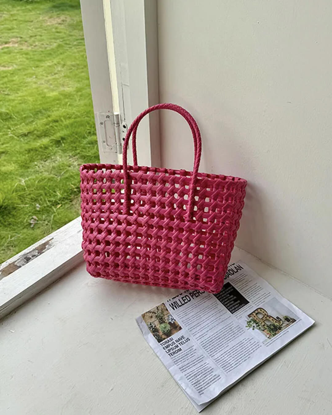 Cresta Tote-Bag mit offenem Webmuster