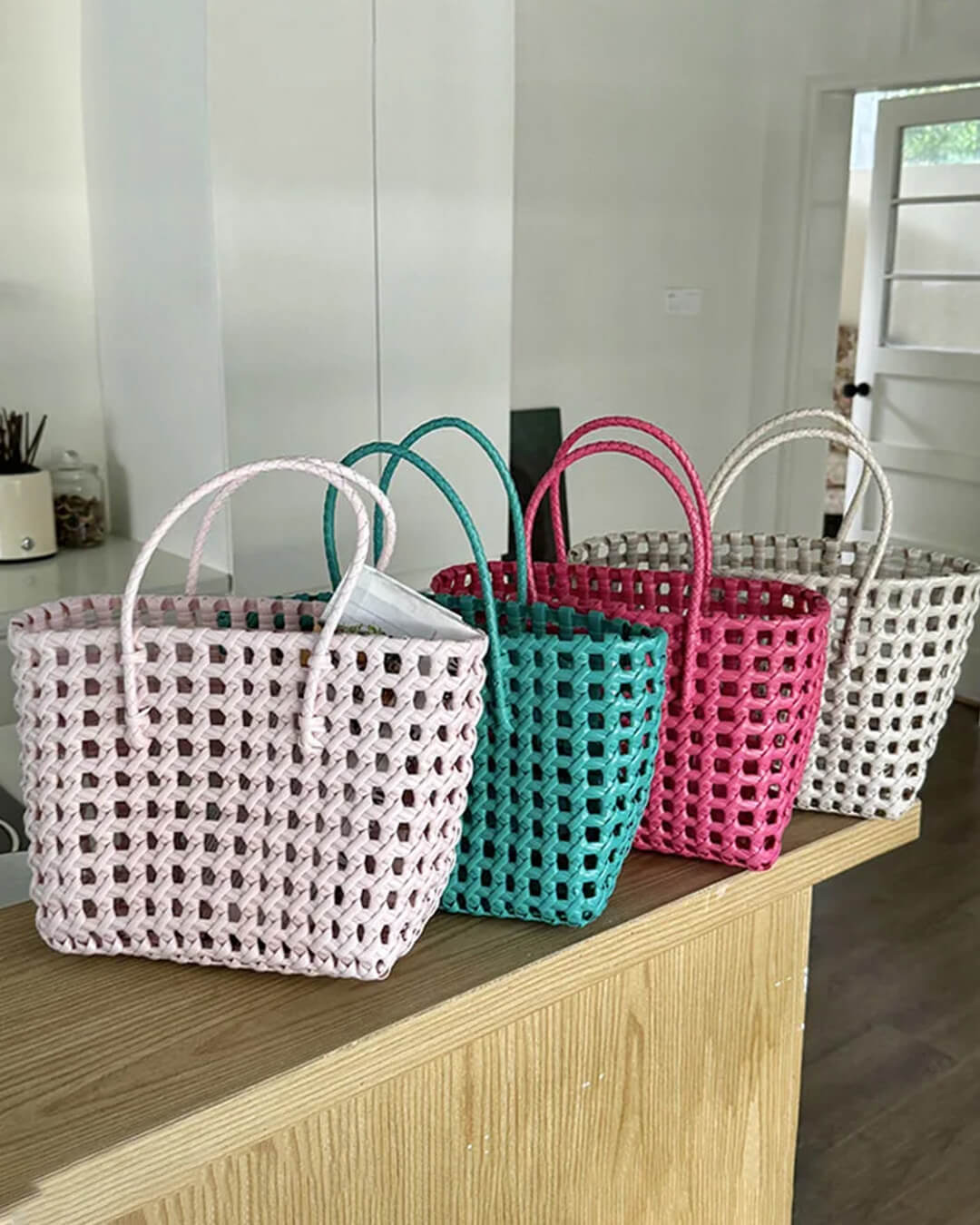Cresta Tote-Bag mit offenem Webmuster