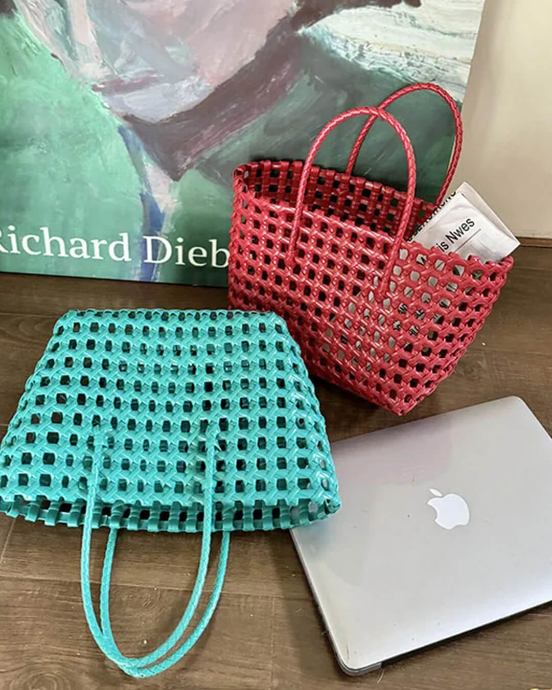 Cresta Tote-Bag mit offenem Webmuster