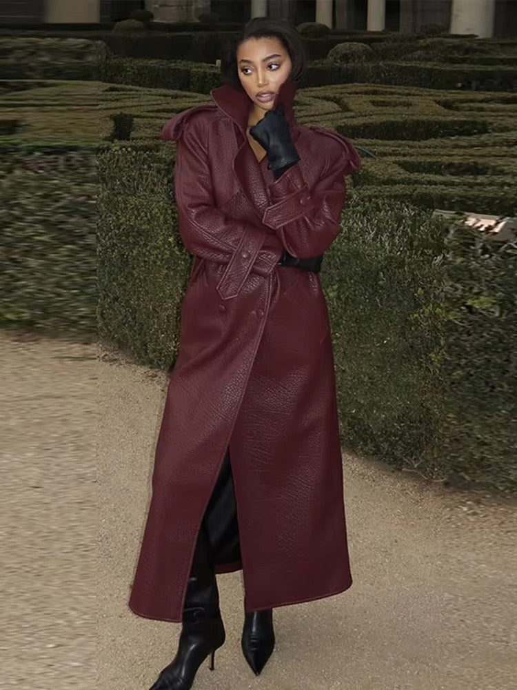 Danica Langer Lederjacke