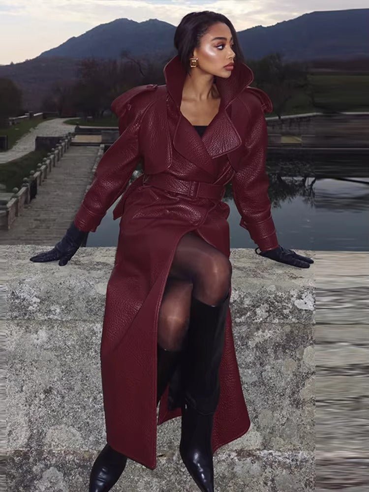 Danica Langer Lederjacke