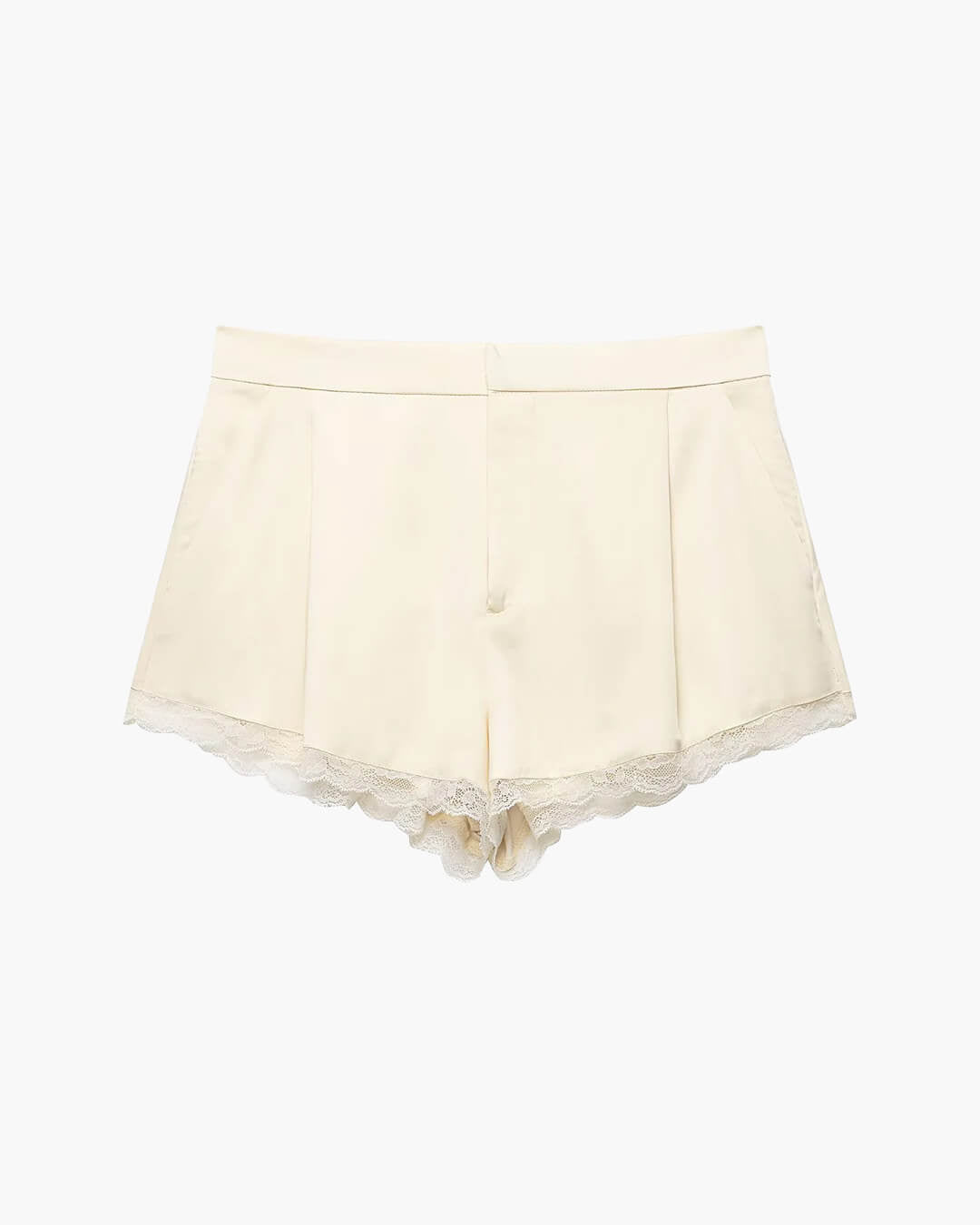 Satin-Mini-Shorts Davina mit hoher Taille