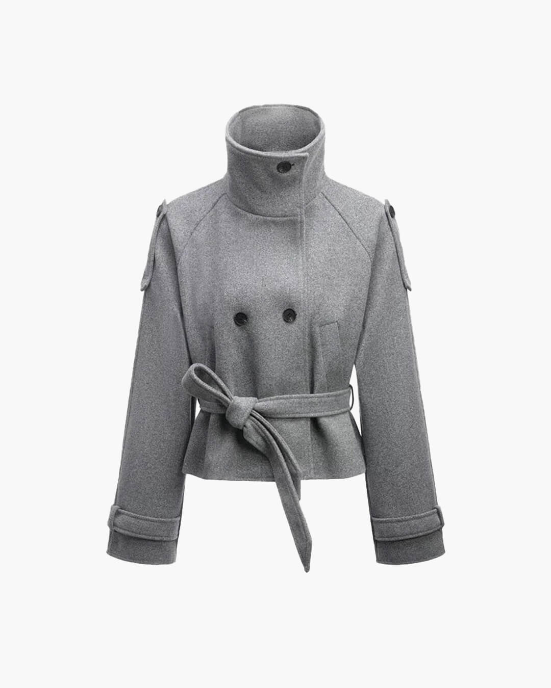 Debbie kurzer Trenchcoat mit Stehkragen