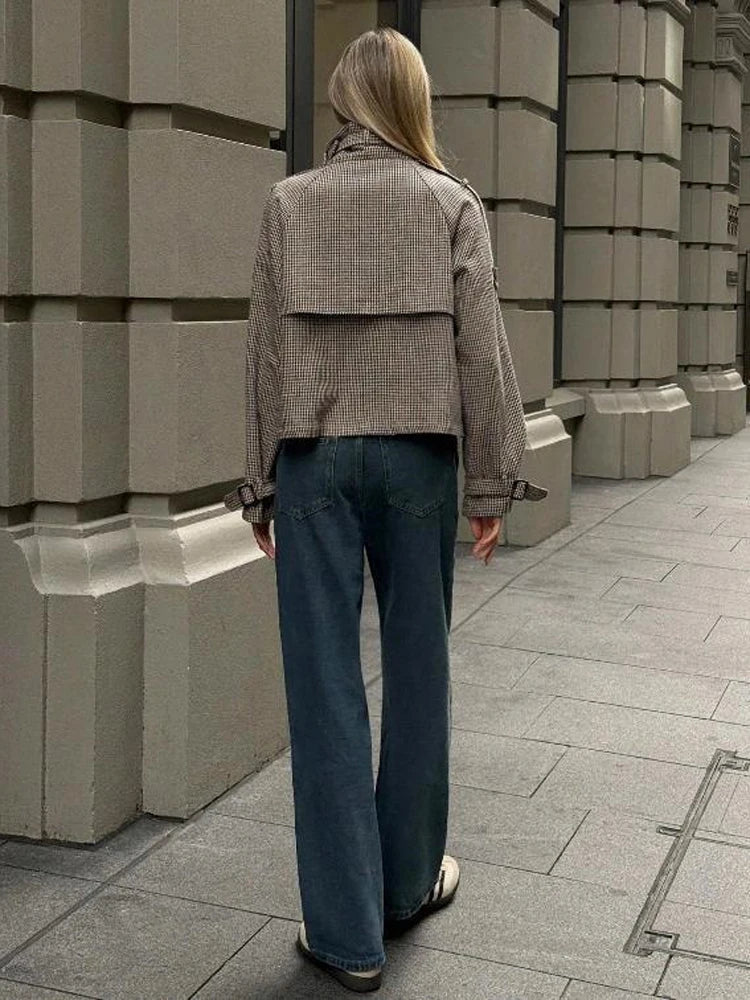 Denise Hahnentritt-Karo-Jacke