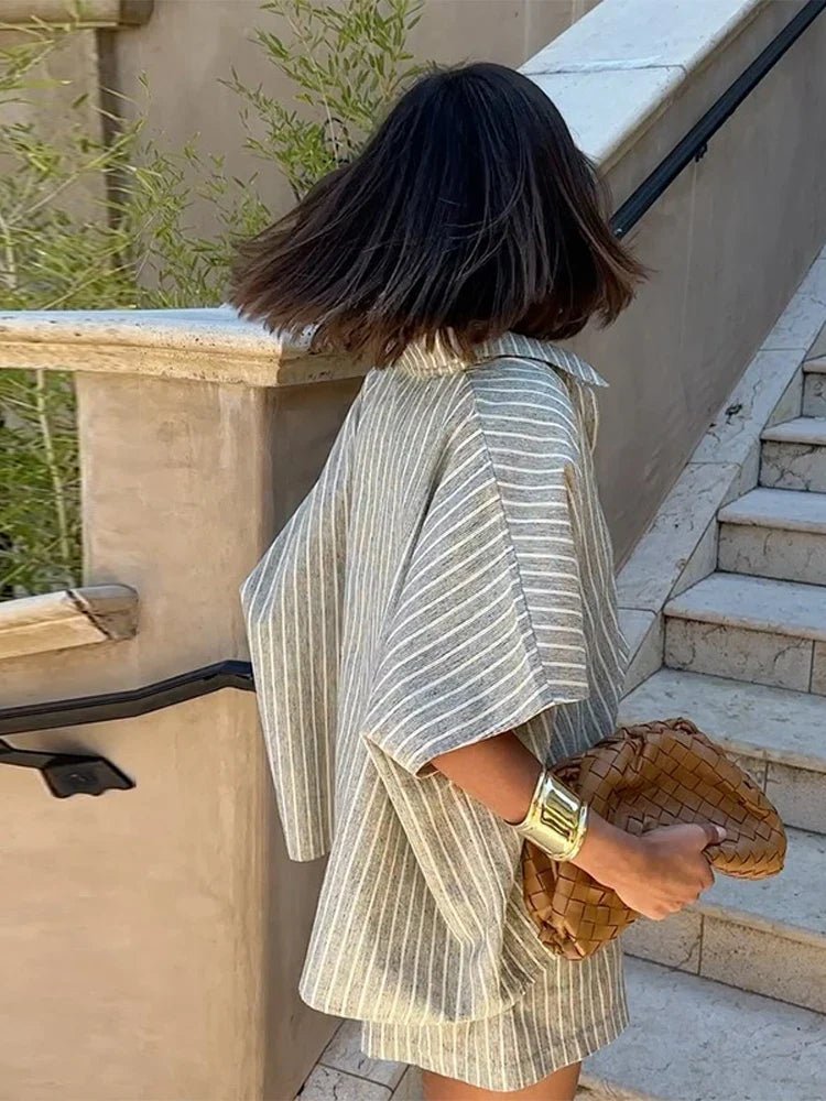 Denise Shorts-Set mit Streifen
