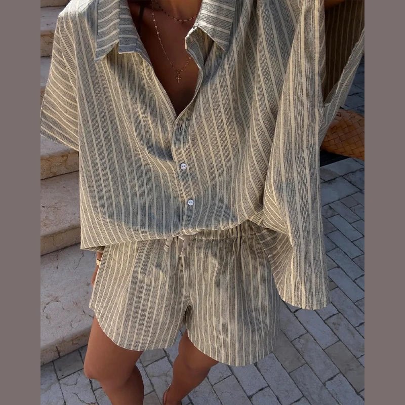Denise Shorts-Set mit Streifen