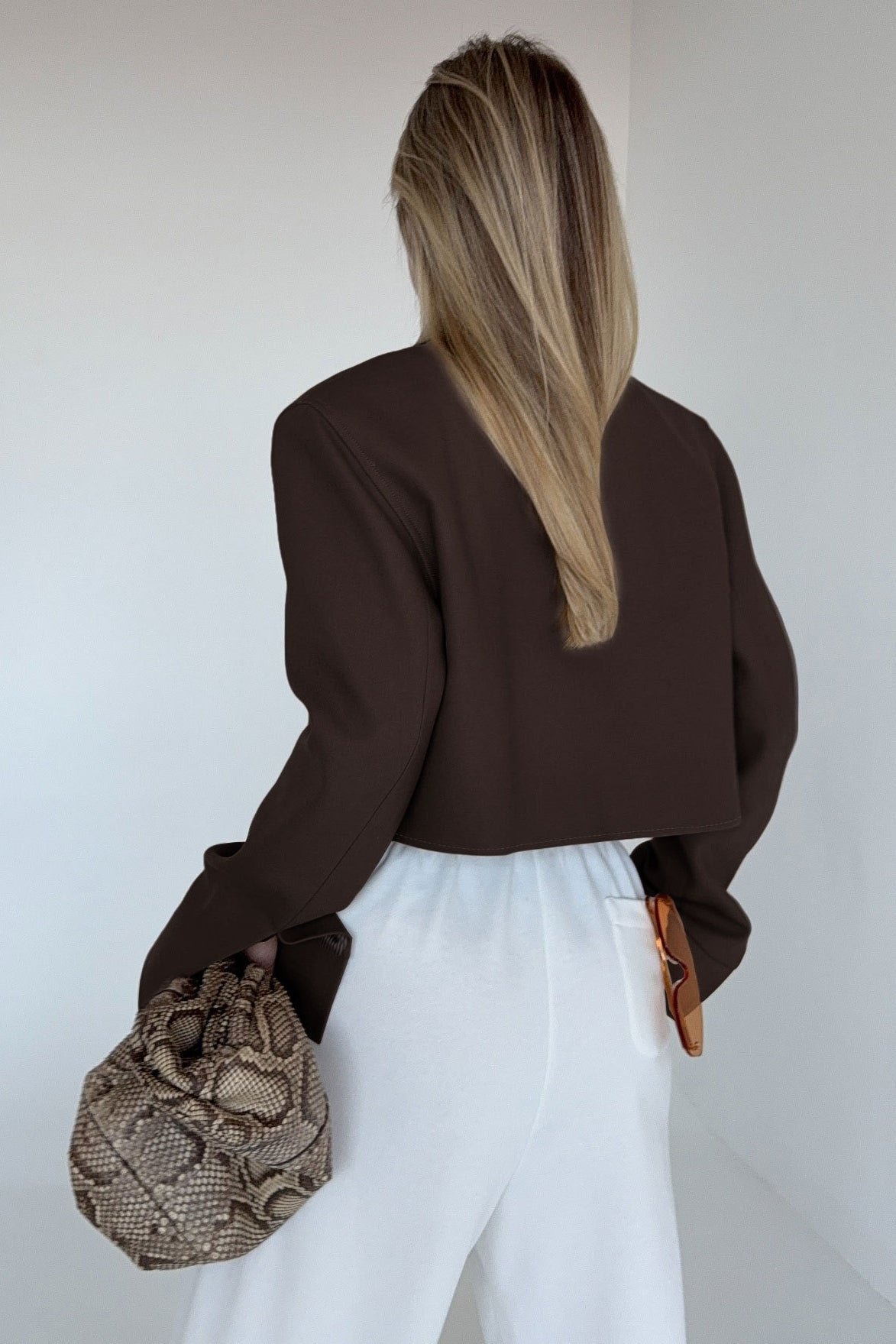 Dida braune Jacke mit Reißverschluss