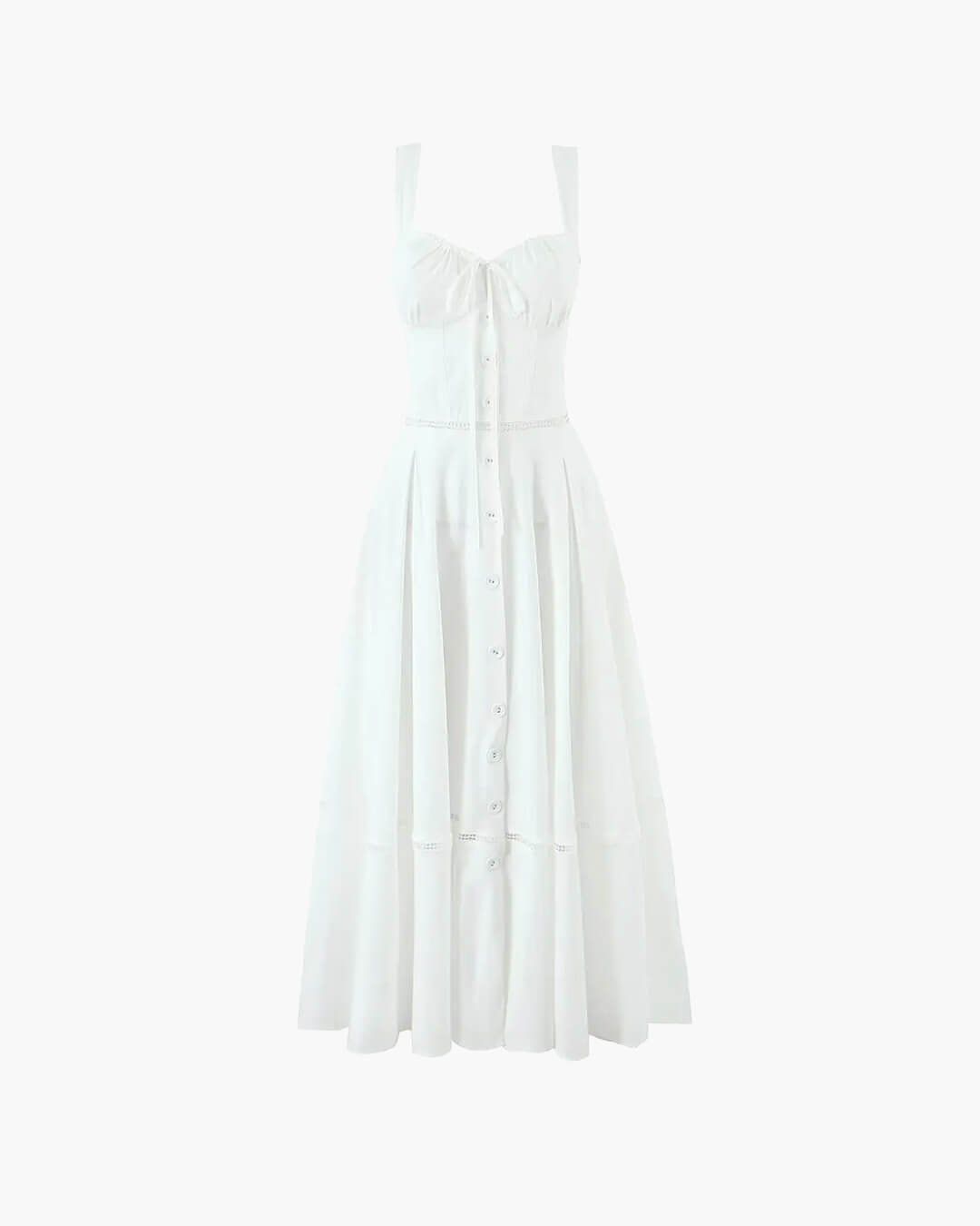 Dina ärmelloses Midikleid mit Herzausschnitt