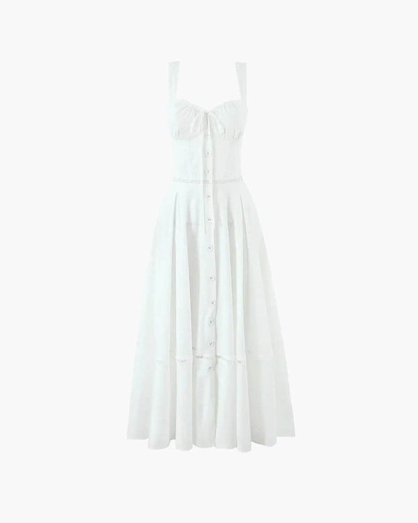 Dina ärmelloses Midikleid mit Herzausschnitt