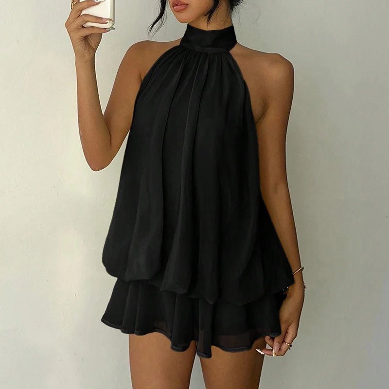 Eden rückenfreies Minikleid mit Neckholder