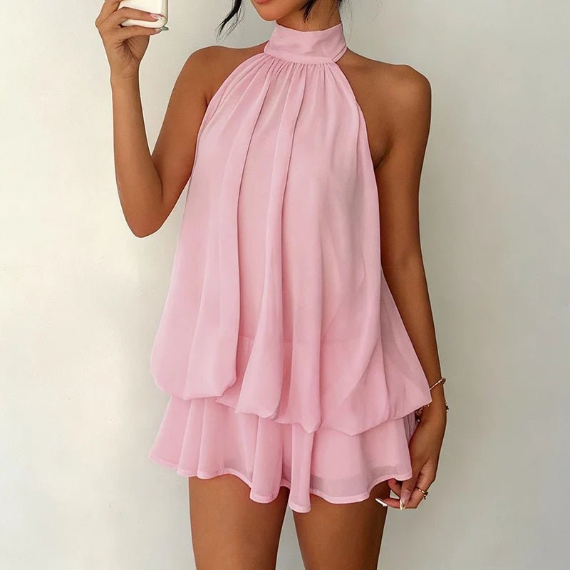 Eden rückenfreies Minikleid mit Neckholder
