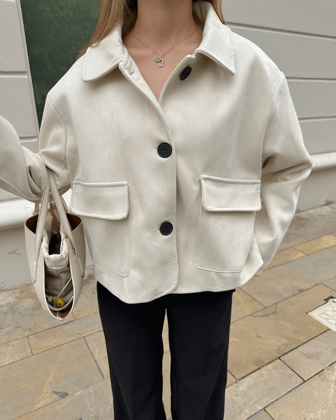 Elara Velourslederjacke