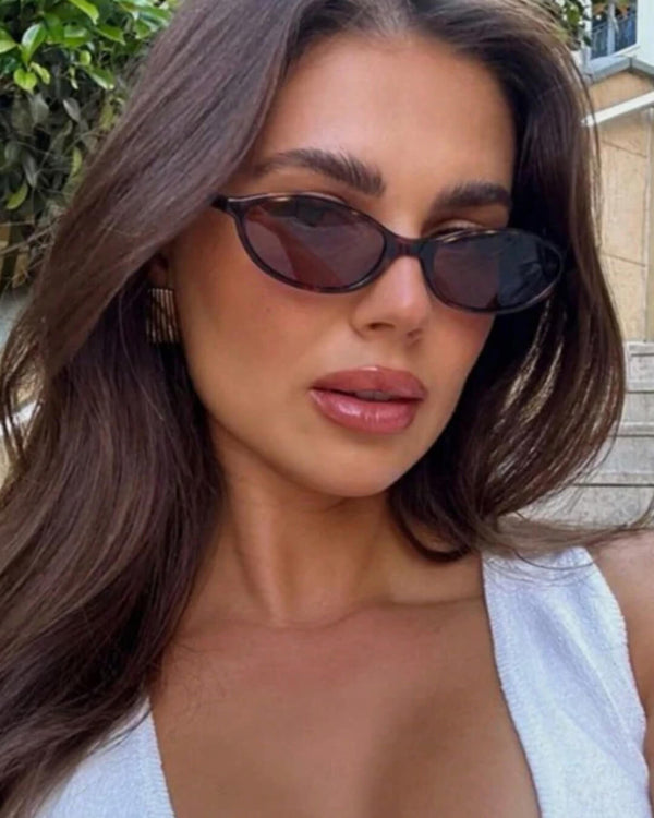 Elena Retro-Sonnenbrille mit ovaler Cat-Eye-Form