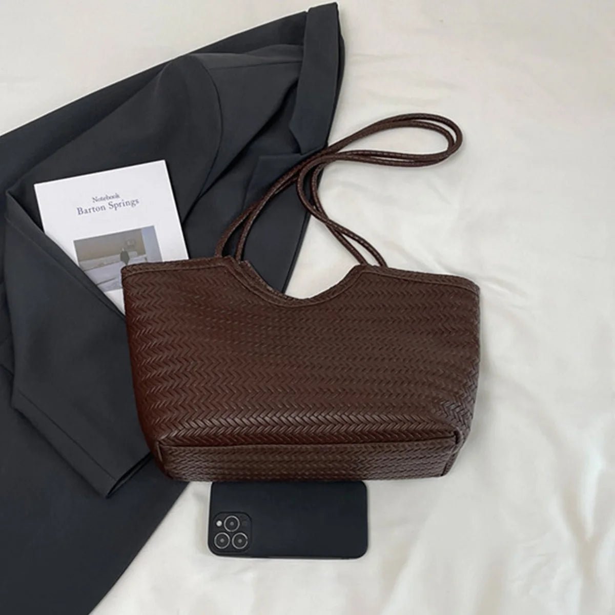 Elena Handtasche mit Strukturgewebe