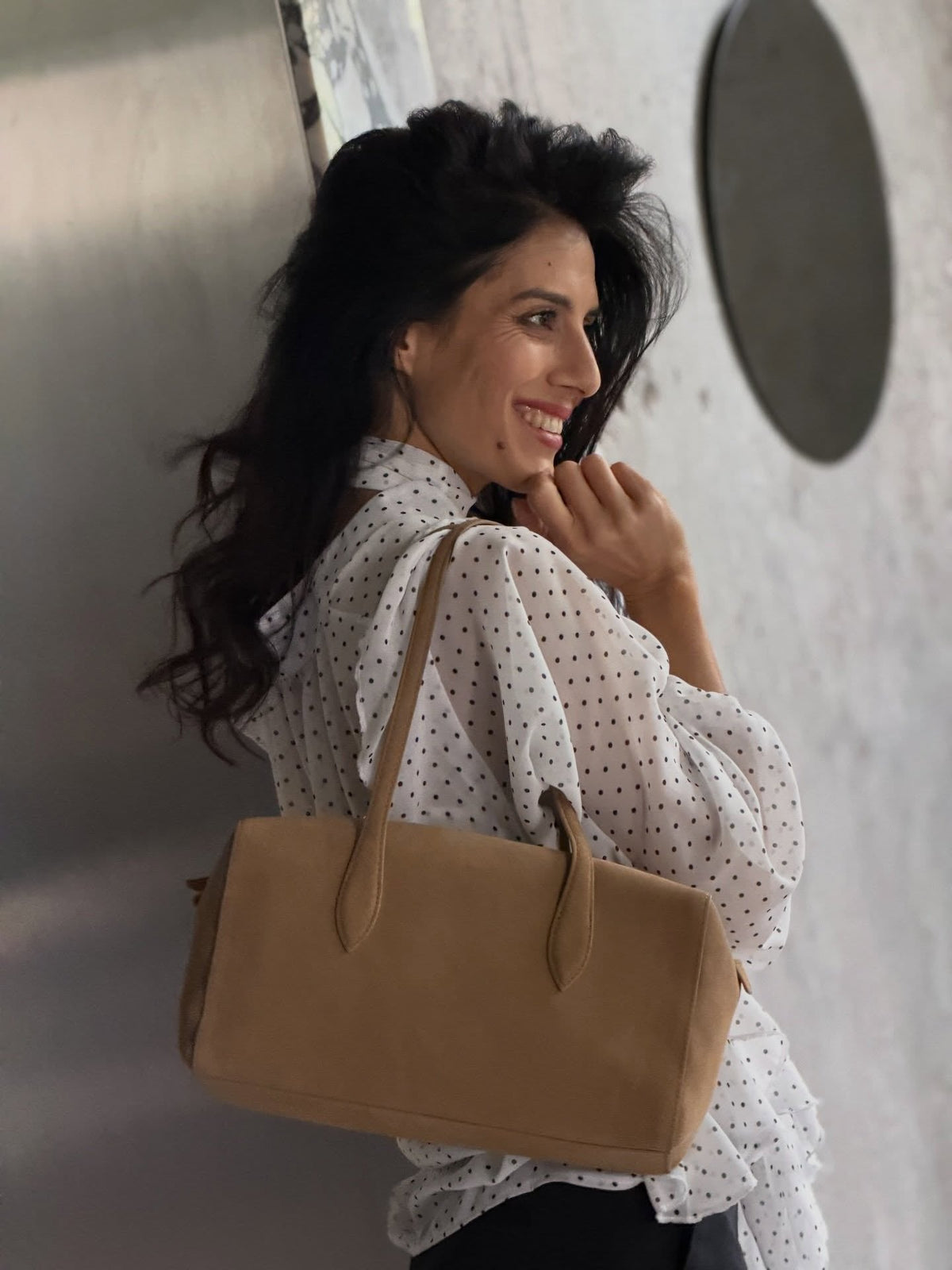 Elena Tragetasche aus veganem Leder