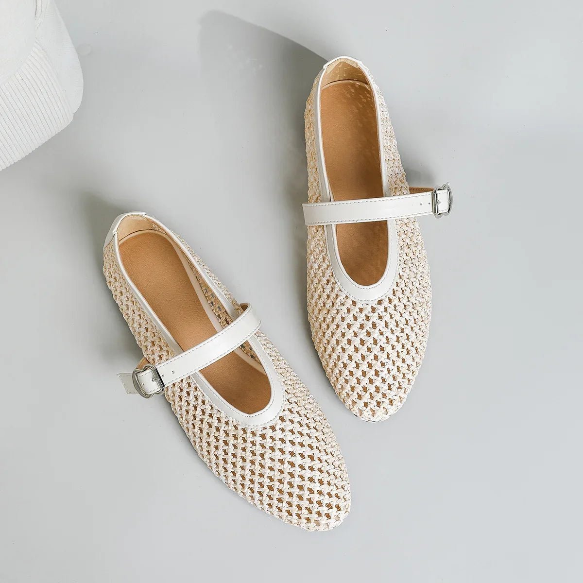 Eleni Gewebte Mary-Jane-Ballerinas
