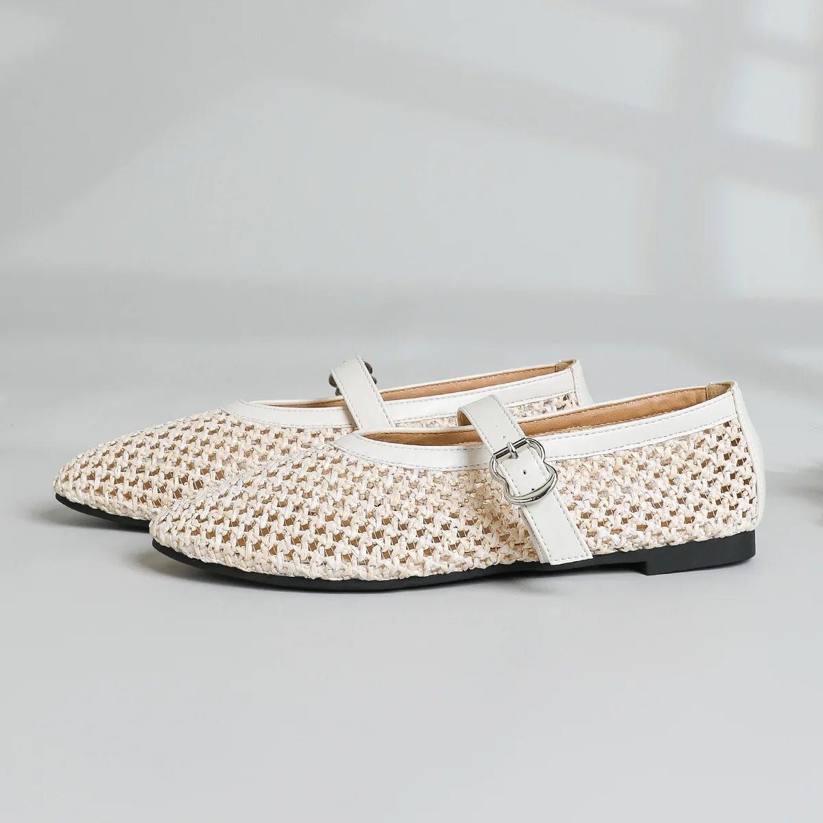 Eleni Gewebte Mary-Jane-Ballerinas