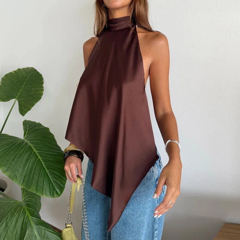 Elina Backless Halter Top