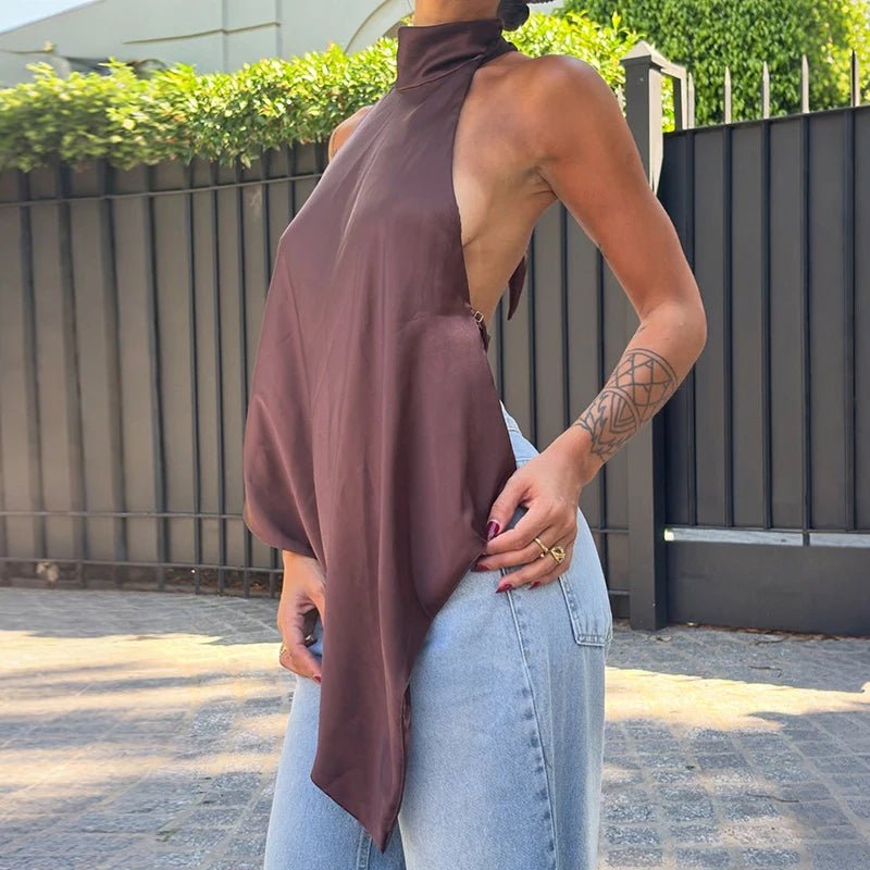 Elina Backless Halter Top