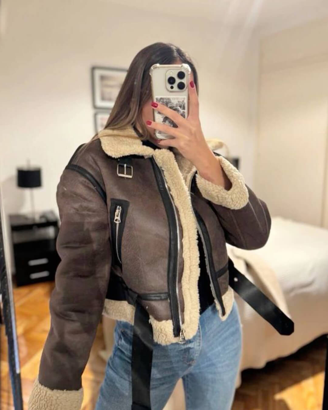 Elora Kunstlederjacke