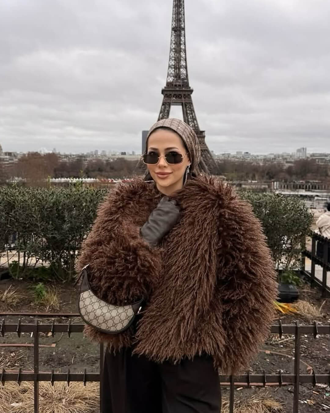 Elsie Fluffy Cropped Faux Fur Coat