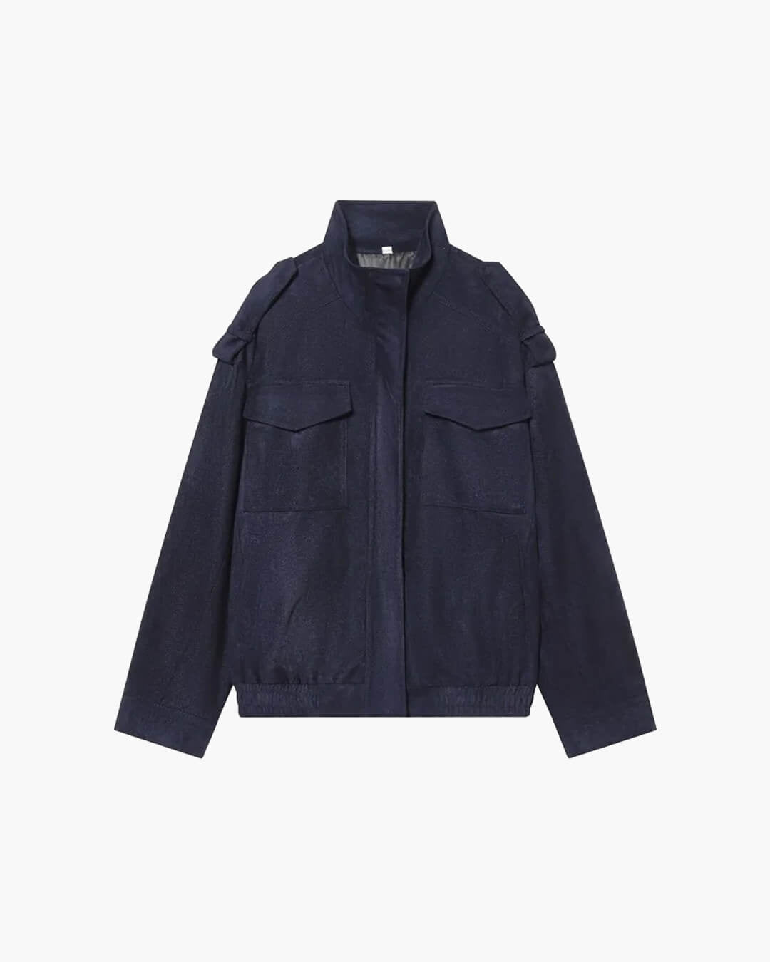 Elyssa Wildleder-Bomberjacke