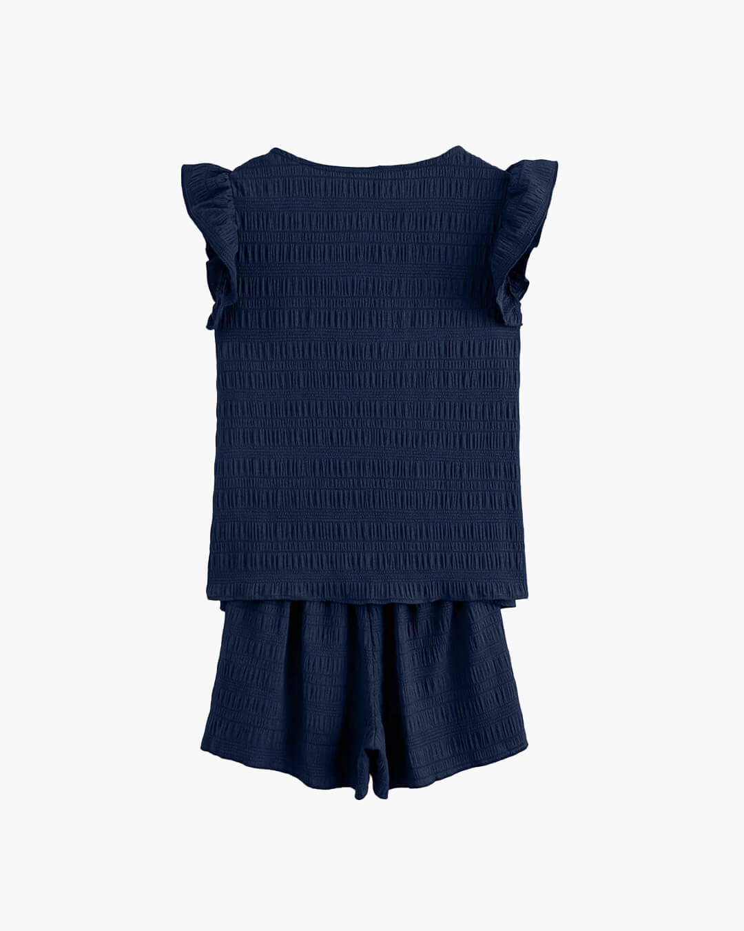 Emily Set aus strukturierter Bluse und Shorts