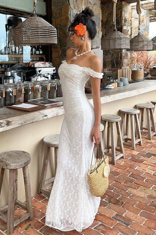 Emma Spitzen-Maxikleid mit Spaghettiträgern