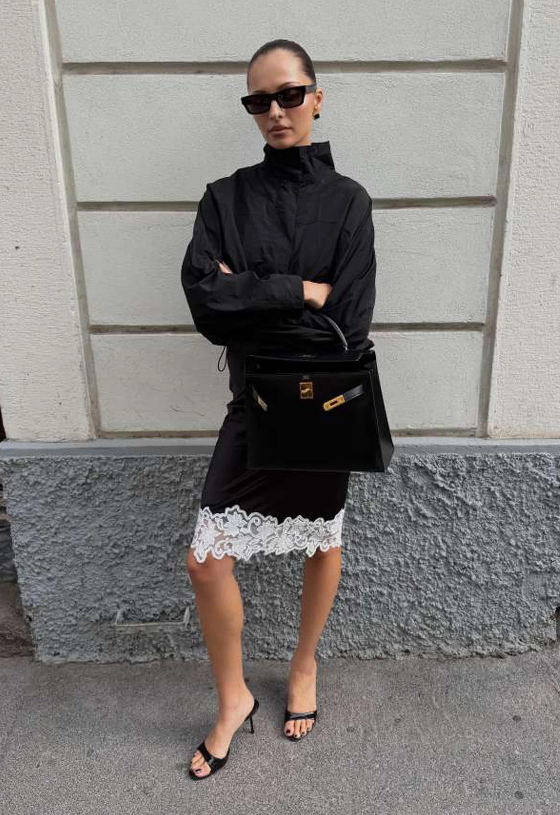 Erica Windbreaker aus Trikotstoff mit Funnel-Neck