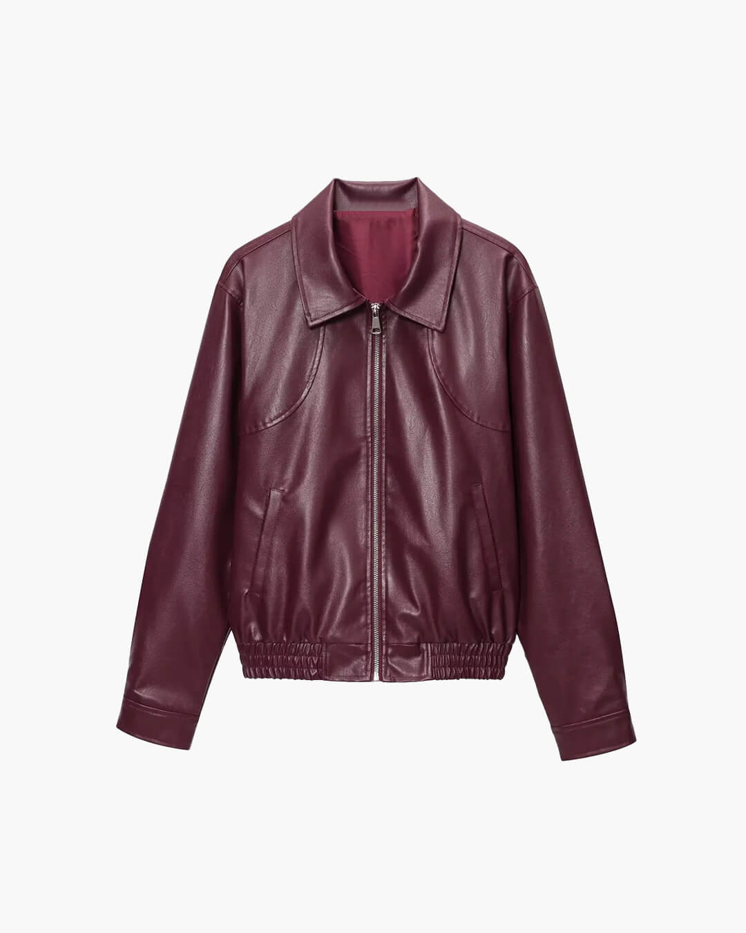 Erika Lederjacke mit Reißverschluss