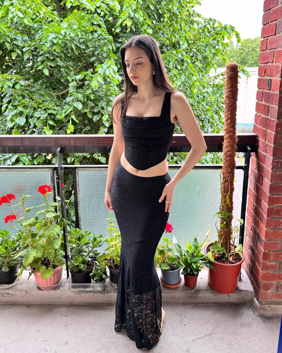 Esmeralda Spitzen-Maxirock-Set