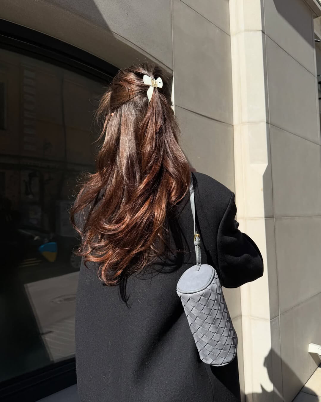 Eva Geflochtene Wildledertasche