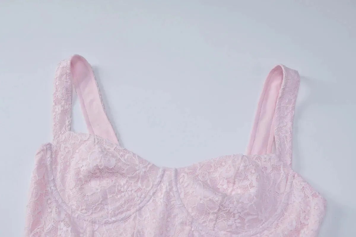 Evette Ärmelloses Korsett-Maxikleid