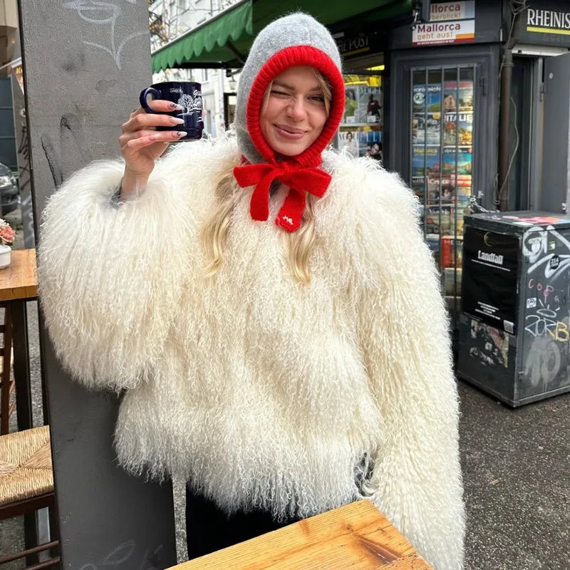 Blythe Jacke aus Kunstfell
