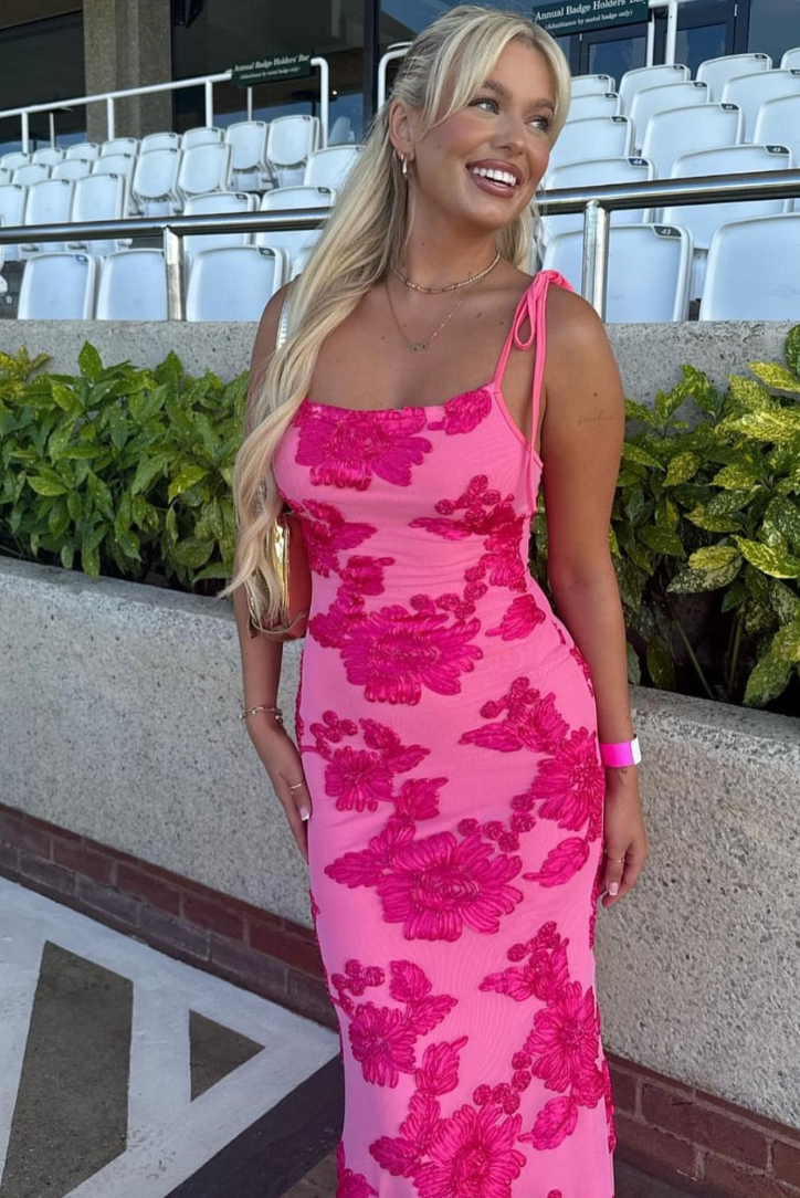 Fiona ärmelloses Maxikleid mit Blumenmuster