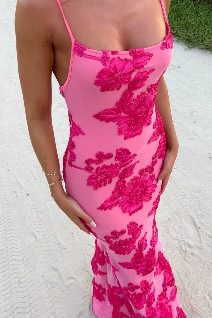 Fiona ärmelloses Maxikleid mit Blumenmuster