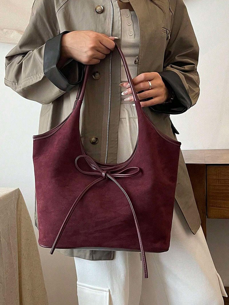Florence Wildledertasche mit Schleife