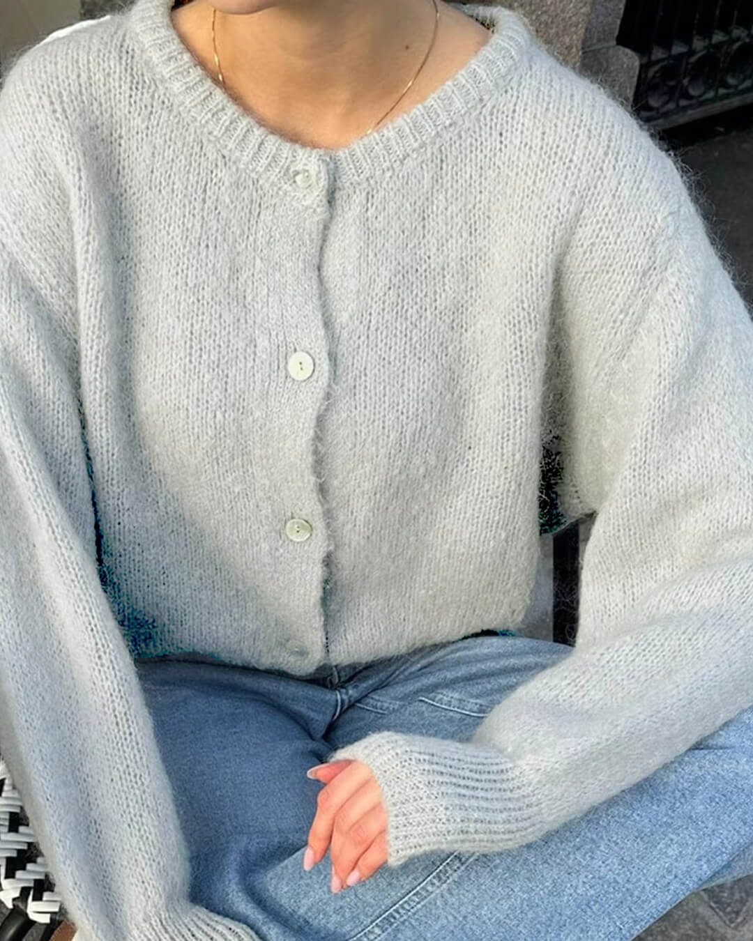 Freya Flauschige Strickjacke