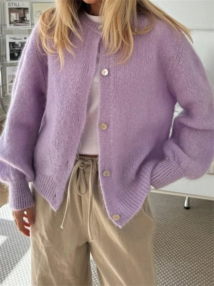 Freya Flauschige Strickjacke