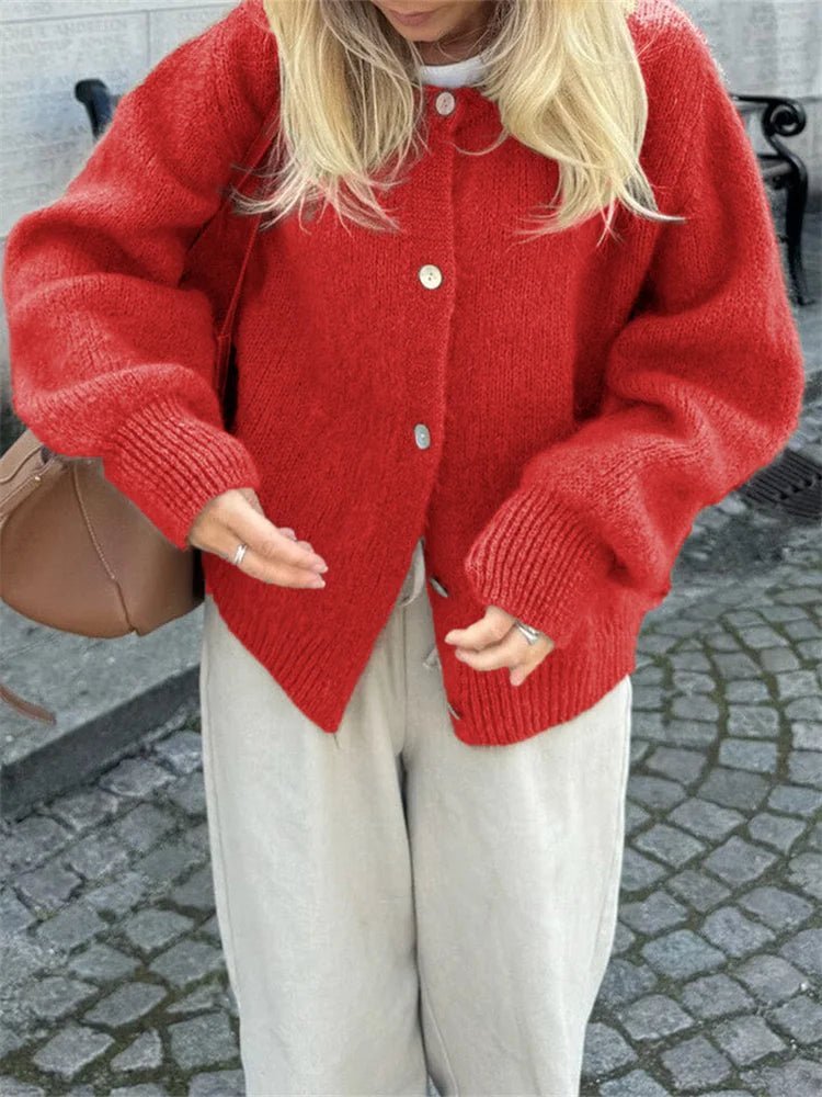 Freya Flauschige Strickjacke