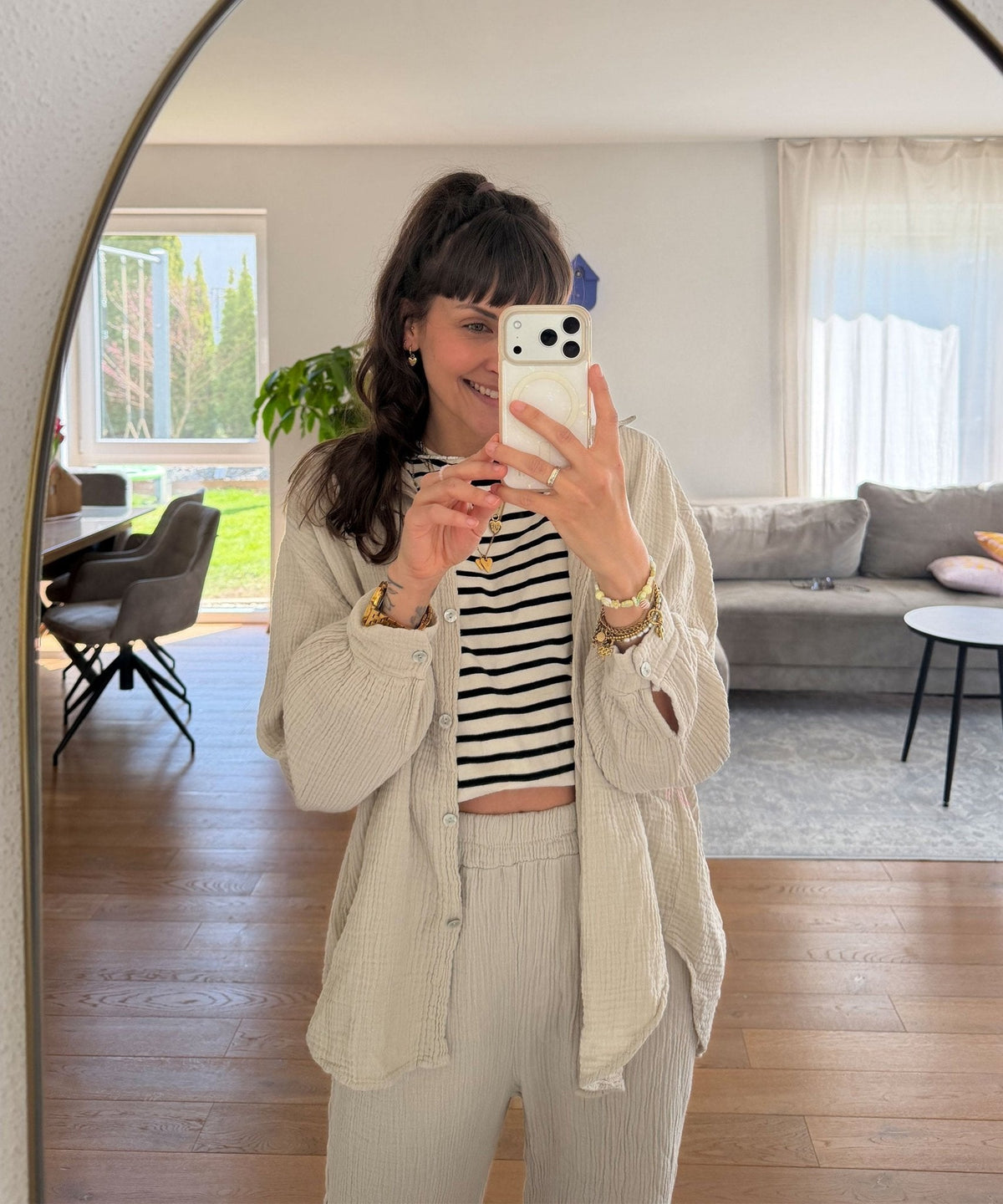 Freya Oversize-Musselinbluse