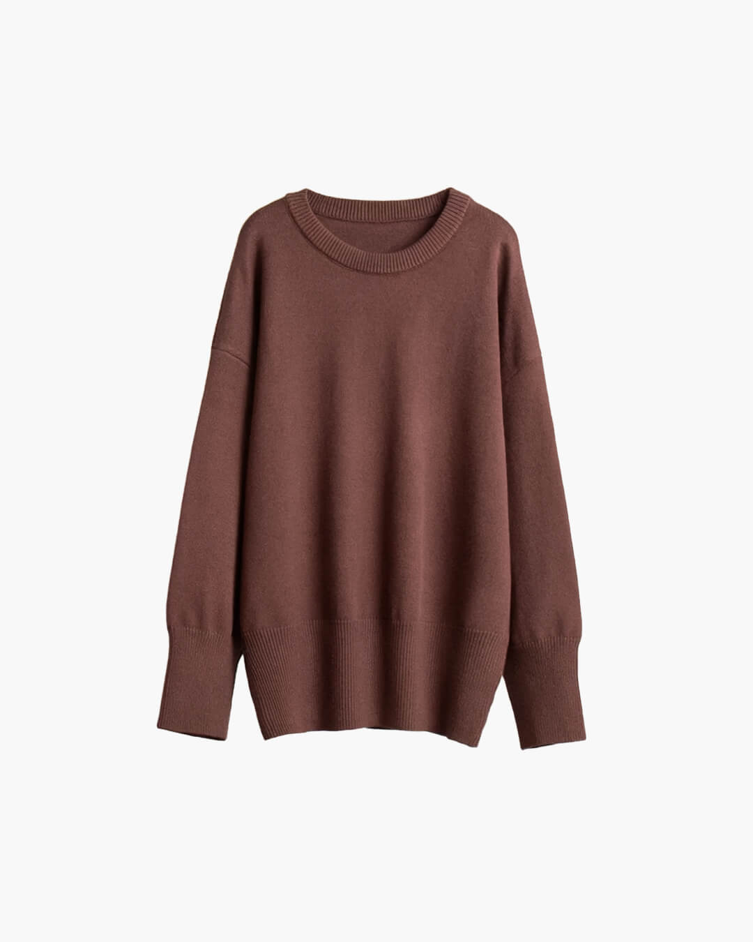 Georgette Gerippter Strickpullover
