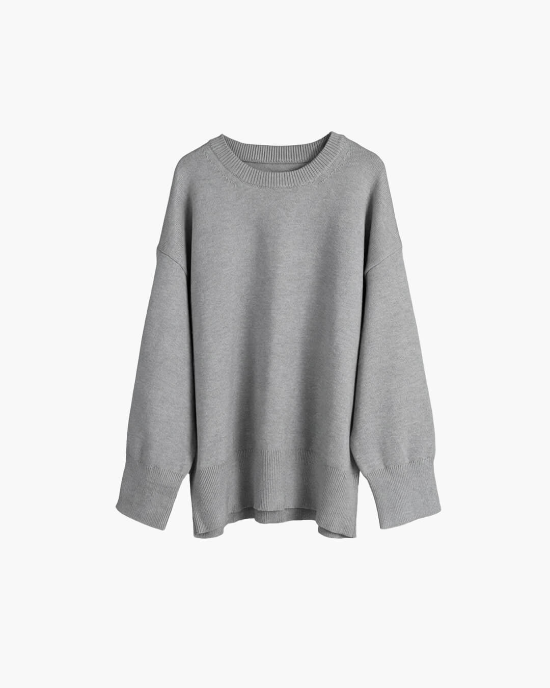 Georgette Gerippter Strickpullover